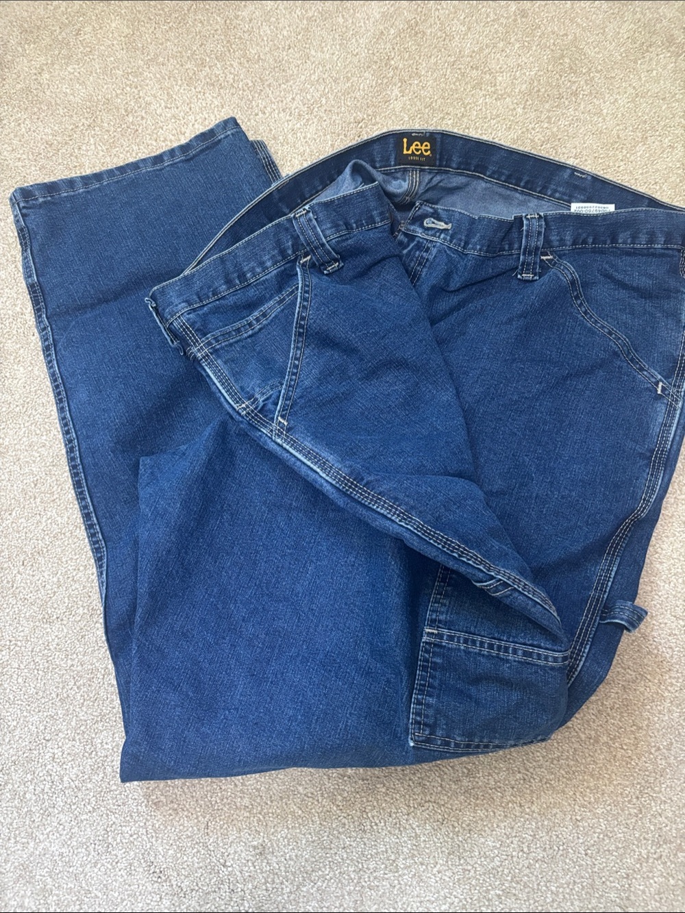 Lee Relaxed Fit Indigo Blue Jeans